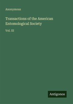 Cover Transactions of the American Entomological Society