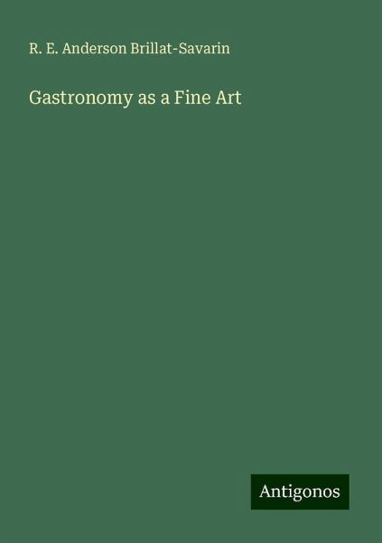 Gastronomy as a Fine Art