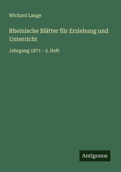 Cover Rheinische Blätter für Erziehung und Unterricht