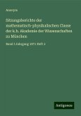 Sitzungsberichte der mathematisch-physikalischen Classe der k.b. Akademie der Wissenschaften zu München