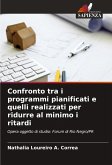 Confronto tra i programmi pianificati e quelli realizzati per ridurre al minimo i ritardi Confronto tra i programmi pianificati e quelli realizzati per ridurre al minimo i ritardi
