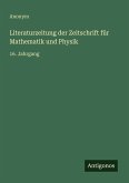 Literaturzeitung der Zeitschrift für Mathematik und Physik