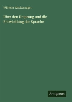 Cover Über den Ursprung und die Entwicklung der Sprache