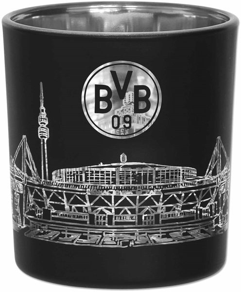 BVB Borussia Dortmund Windlicht, Teelicht, Glas ca. 8 cm BVB Borussia Dortmund Windlicht, Teelicht, Glas ca. 8 cm
