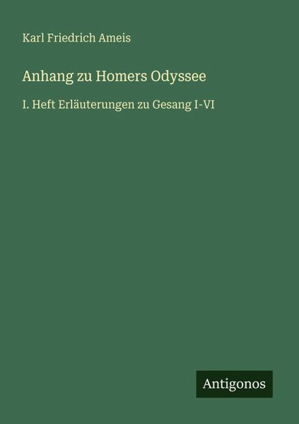 Anhang zu Homers Odyssee