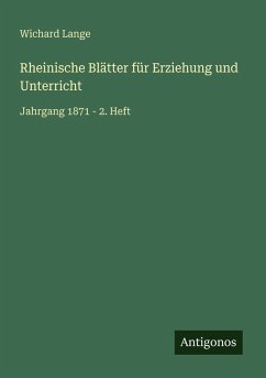 Cover Rheinische Blätter für Erziehung und Unterricht