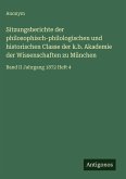 Sitzungsberichte der philosophisch-philologischen und historischen Classe der k.b. Akademie der Wissenschaften zu München
