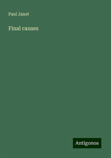 Final causes