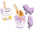 Spielstabil 5081 - Einhorn & Meerjungfrau-Set 4-teilig, Sand-Set mit Eimer/Schaufel/Sandförmchen, Sandspielzeug