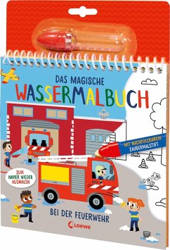 Cover Das magische Wassermalbuch - Bei der Feuerwehr
