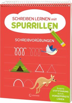 Cover Schreiben lernen mit Spurrillen - Schreibvorübungen