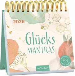 Cover Postkartenkalender Glücksmantras 2026