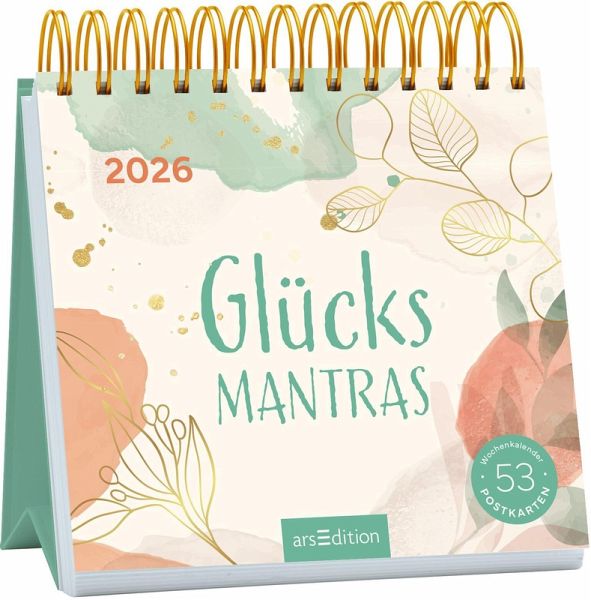 Postkartenkalender Glücksmantras 2026 Postkartenkalender Glücksmantras 2026