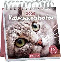 Cover Postkartenkalender Katzenweisheiten 2026