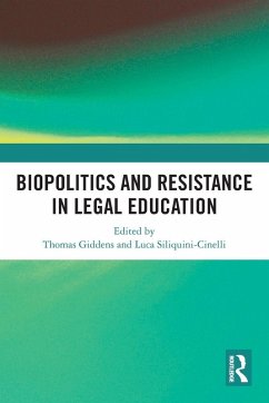 Cover Biopolitics and Resistance in Legal Education