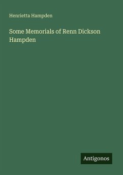 Cover Some Memorials of Renn Dickson Hampden
