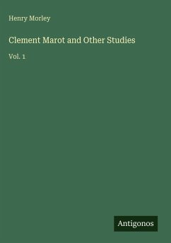 Cover Clement Marot and Other Studies