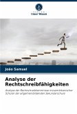Analyse der Rechtschreibfähigkeiten