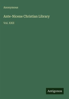 Cover Ante-Nicene Christian Library