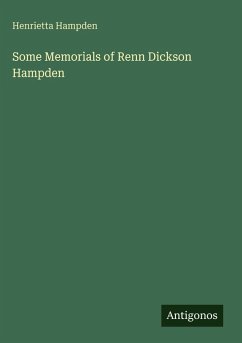 Cover Some Memorials of Renn Dickson Hampden