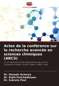 Cover Actes de la conférence sur la recherche avancée en sciences chimiques (ARCS)