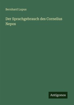 Cover Der Sprachgebrauch des Cornelius Nepos
