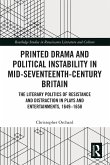 Printed Drama and Political Instability in Mid-Seventeenth-Century Britain