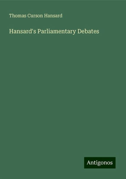 Hansard's Parliamentary Debates