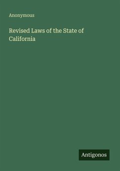 Cover Revised Laws of the State of California