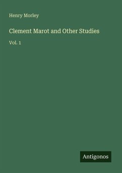 Cover Clement Marot and Other Studies