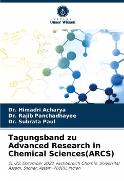 Cover Tagungsband zu Advanced Research in Chemical Sciences(ARCS)