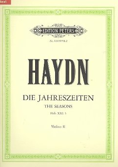 Die Jahreszeiten Hob.XXI:3 für Soli, gem Chor und Orchester Violine 2