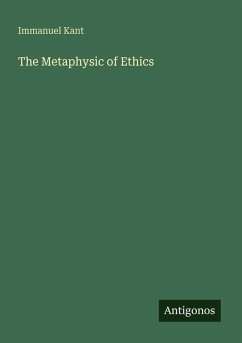 Cover The Metaphysic of Ethics