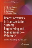 Recent Advances in Transportation Systems Engineering and Management-Volume 2 (eBook, PDF)