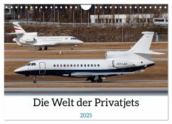 Die Welt der Privatjets (Wandkalender 2025 DIN A4 quer), CALVENDO Monatskalender