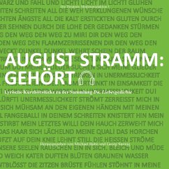 Cover August Stramm: Gehört