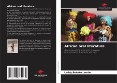 Cover African oral literature