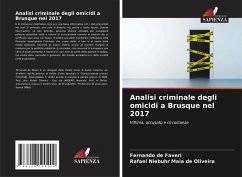 Cover Analisi criminale degli omicidi a Brusque nel 2017