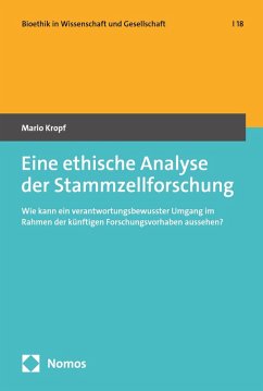 Cover Eine ethische Analyse der Stammzellforschung (eBook, PDF)