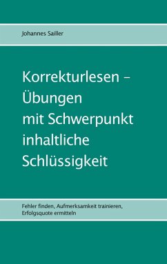 Cover Korrekturlesen - Übungen mit Schwerpunkt inhaltliche Schlüssigkeit
