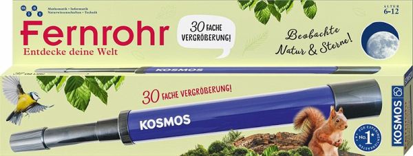 KOSMOS 676940 - Fernrohr, Entdecke deine Welt, 30-fache Vergrößerung, Experimentierkasten mint KOSMOS 676940 - Fernrohr, Entdecke deine Welt, 30-fache Vergrößerung, Experimentierkasten mint
