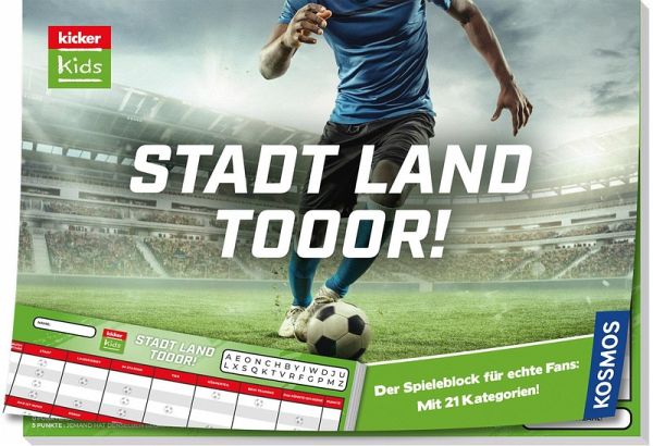 KOSMOS 685232 - Kicker Kids: Stadt-Land-Tor!, Spielblock KOSMOS 685232 - Kicker Kids: Stadt-Land-Tor!, Spielblock