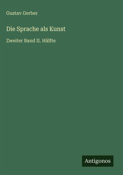 Cover Die Sprache als Kunst