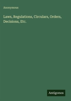 Cover Laws, Regulations, Circulars, Orders, Decisions, Etc.