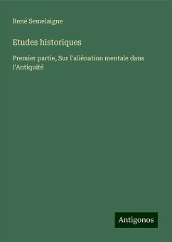 Etudes historiques - Semelaigne, René