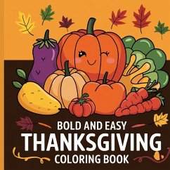 Cover Thanksgiving Bold & Easy Coloring Book for Kids 4-8