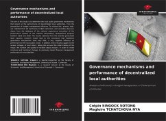 Governance mechanisms and performance of decentralized local authorities - SINGOCK SOTONG, Crépin;TCHATCHOUA NYA, Magloire