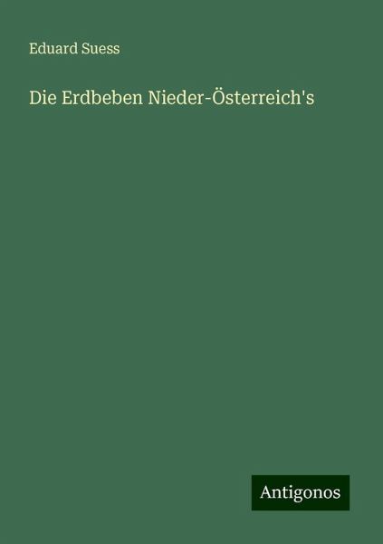 Die Erdbeben Nieder-Österreich's