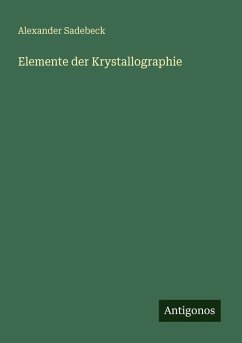 Cover Elemente der Krystallographie