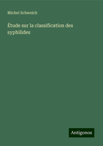 Étude sur la classification des syphilides